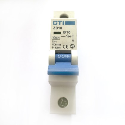 CTI ZB10 B10 10A 10 Amp MCB Circuit Breaker Type B
